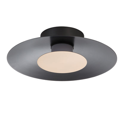 Yep by Golden Lighting Luma Integrated LED Flush Mount in Graphite and French Gold shade - - Golden Lighting