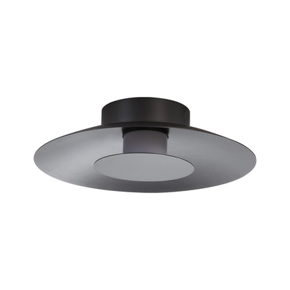 Luma LED Flush Mount - 12" in Graphite with Graphite Shade - - Golden Lighting