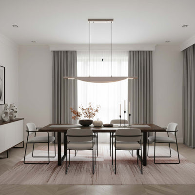 Luma Integrated LED Island Light in Coffee Silver - - Golden Lighting