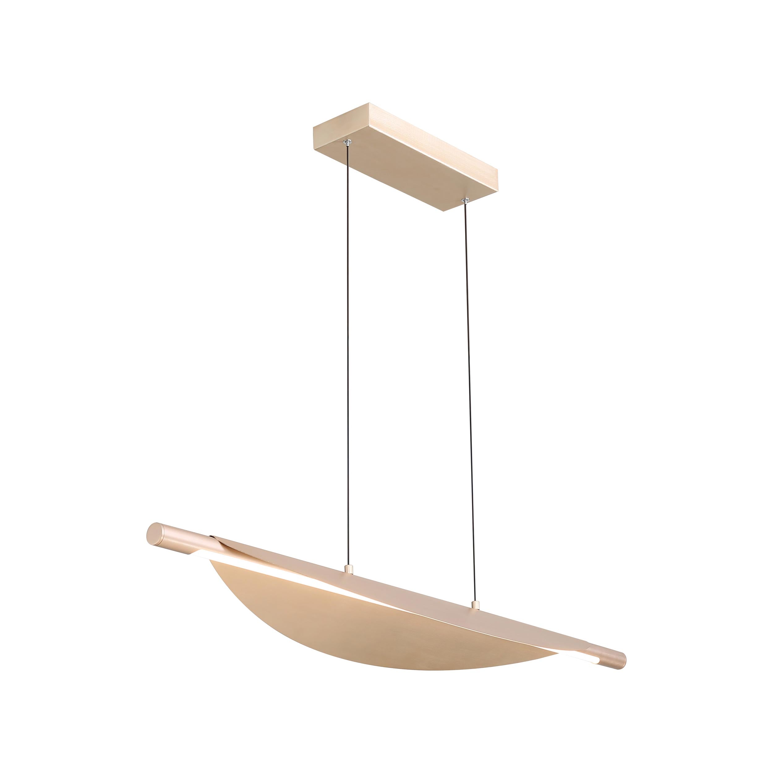 Luma Integrated LED Island Light in French Gold - - Golden Lighting