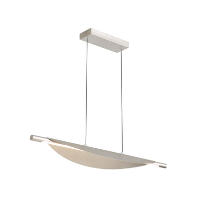 Luma Integrated LED Island Light in Sand Nickel - - Golden Lighting