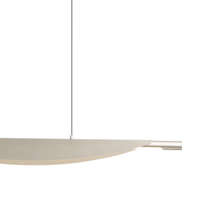 Luma Integrated LED Island Light in Sand Nickel - - Golden Lighting