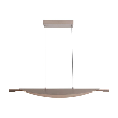 Luma 42" LED Linear Pendant in Coffee Silver - Default Title - Golden Lighting