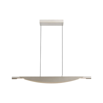 Luma 42" LED Linear Pendant in Sand Nickel - Default Title - Golden Lighting