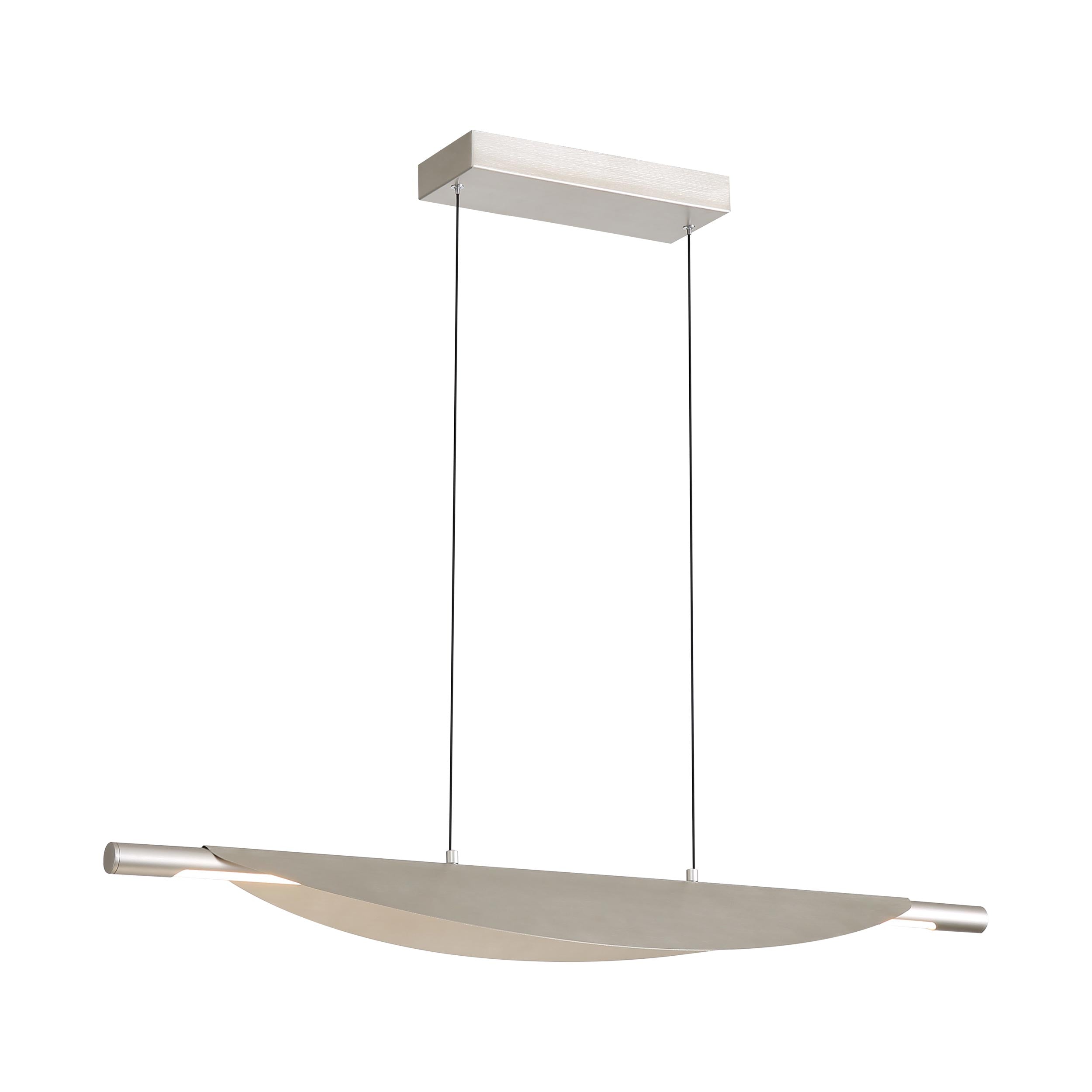Yep by Golden Lighting Luma Integrated LED Island Light in Sand Nickel