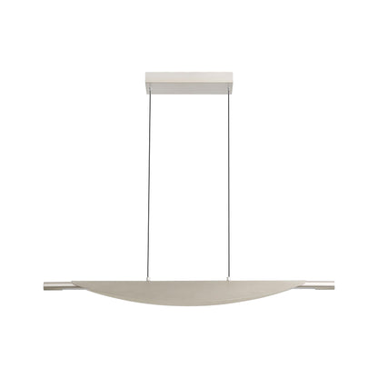 Luma 42" LED Linear Pendant in Sand Nickel - - Golden Lighting