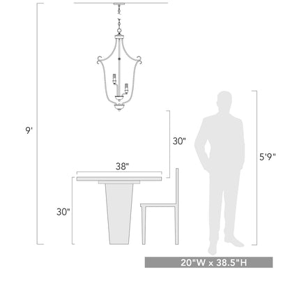 Grace 9-light Chandelier in Rubbed Bronze