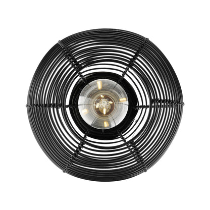 Golden Lighting Calypso 1-light 8in Pendant in Matte Black - - Golden Lighting