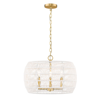 Ellie 4-light Chandelier in Modern Brushed Gold