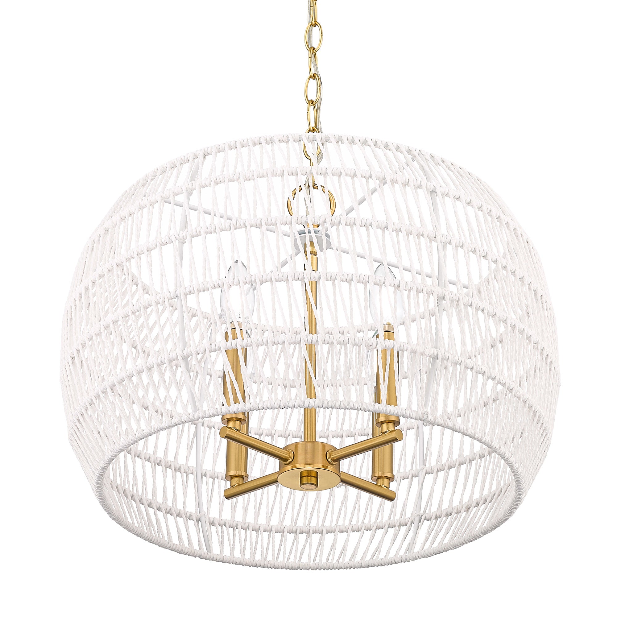 Ellie 4-light Chandelier in Modern Brushed Gold