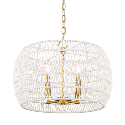 Ellie 4-light Chandelier in Modern Brushed Gold