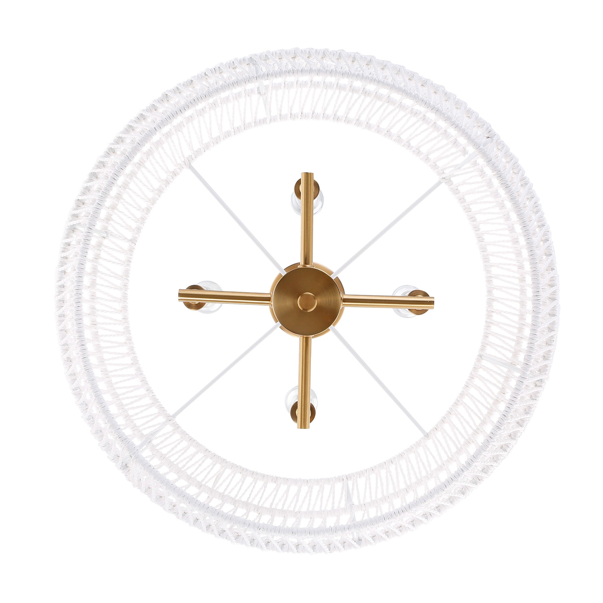 Ellie 4-light Chandelier in Modern Brushed Gold