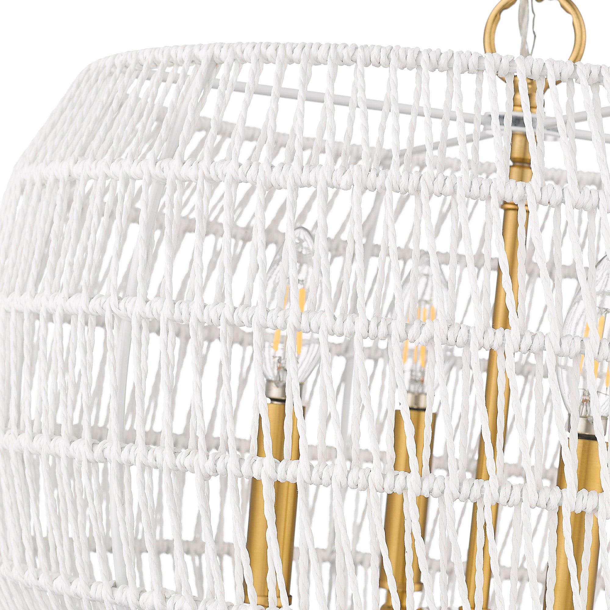 Ellie 4-light Chandelier in Modern Brushed Gold