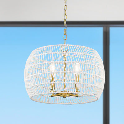 Ellie 4-light Chandelier in Modern Brushed Gold