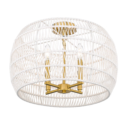 Ellie 4-light Semi-Flush Mount in Modern Brushed Gold