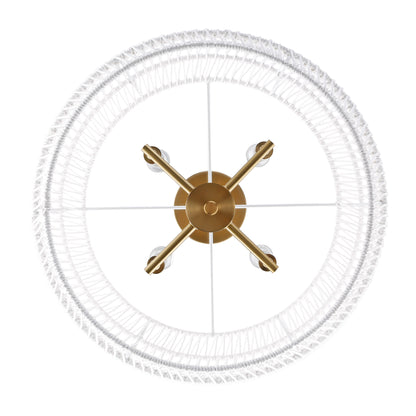 Ellie 4-light Semi-Flush Mount in Modern Brushed Gold
