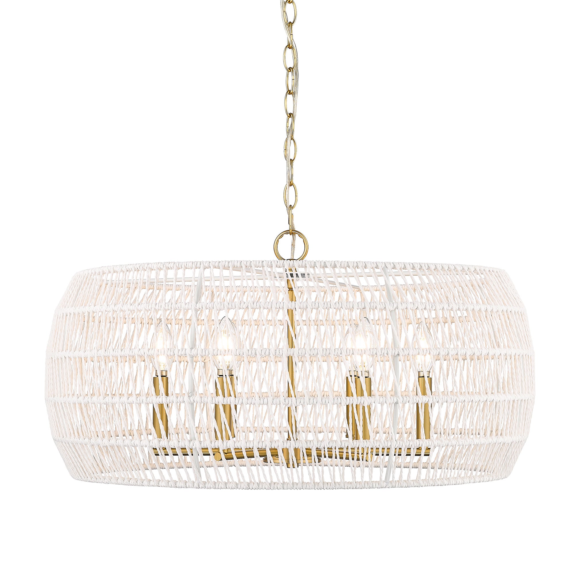 Ellie 6-light Chandelier in Modern Brushed Gold