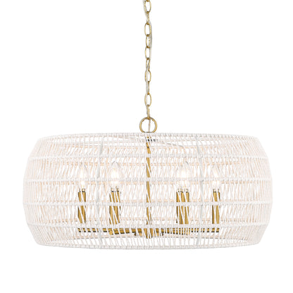 Ellie 6-light Chandelier in Modern Brushed Gold