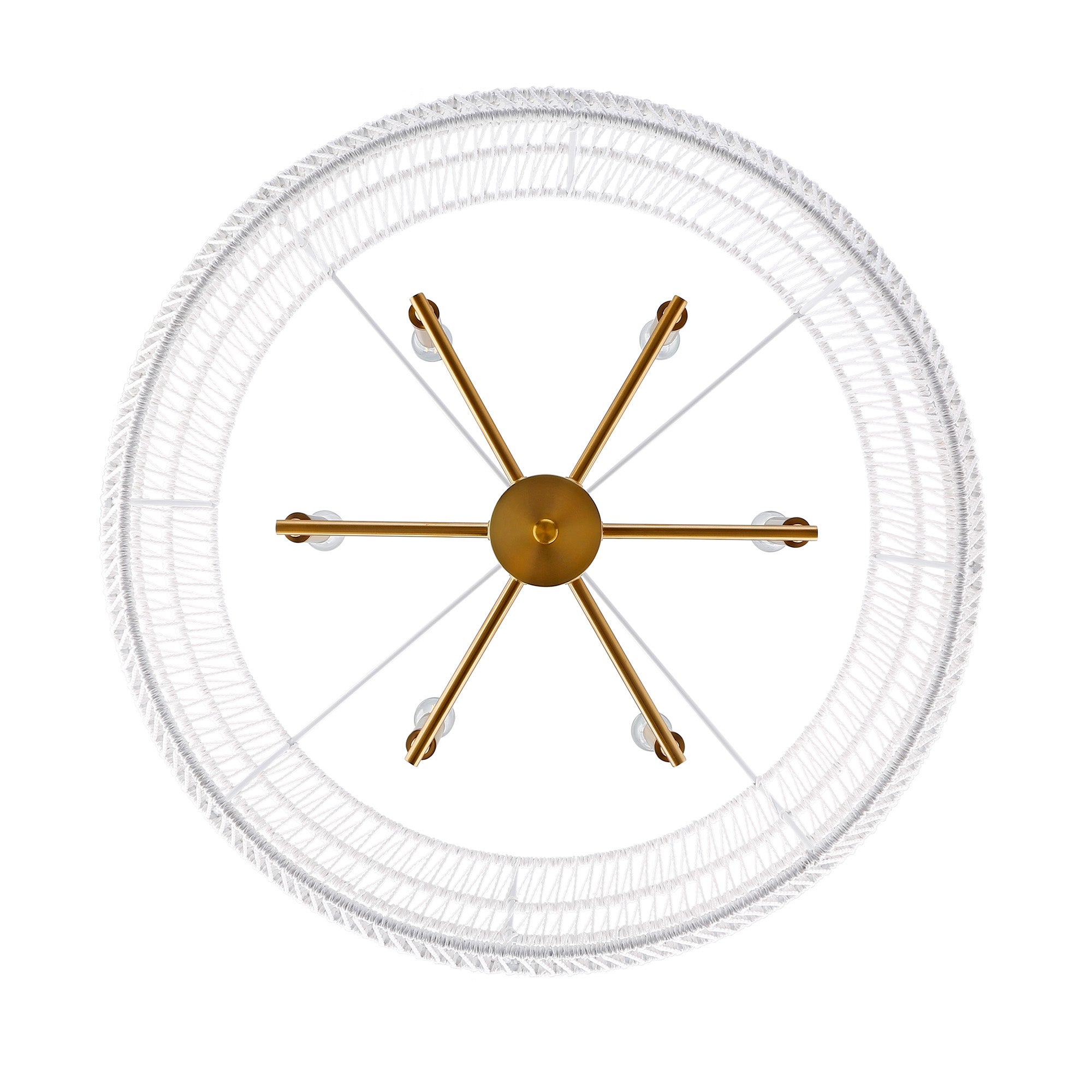 Ellie 6-light Chandelier in Modern Brushed Gold