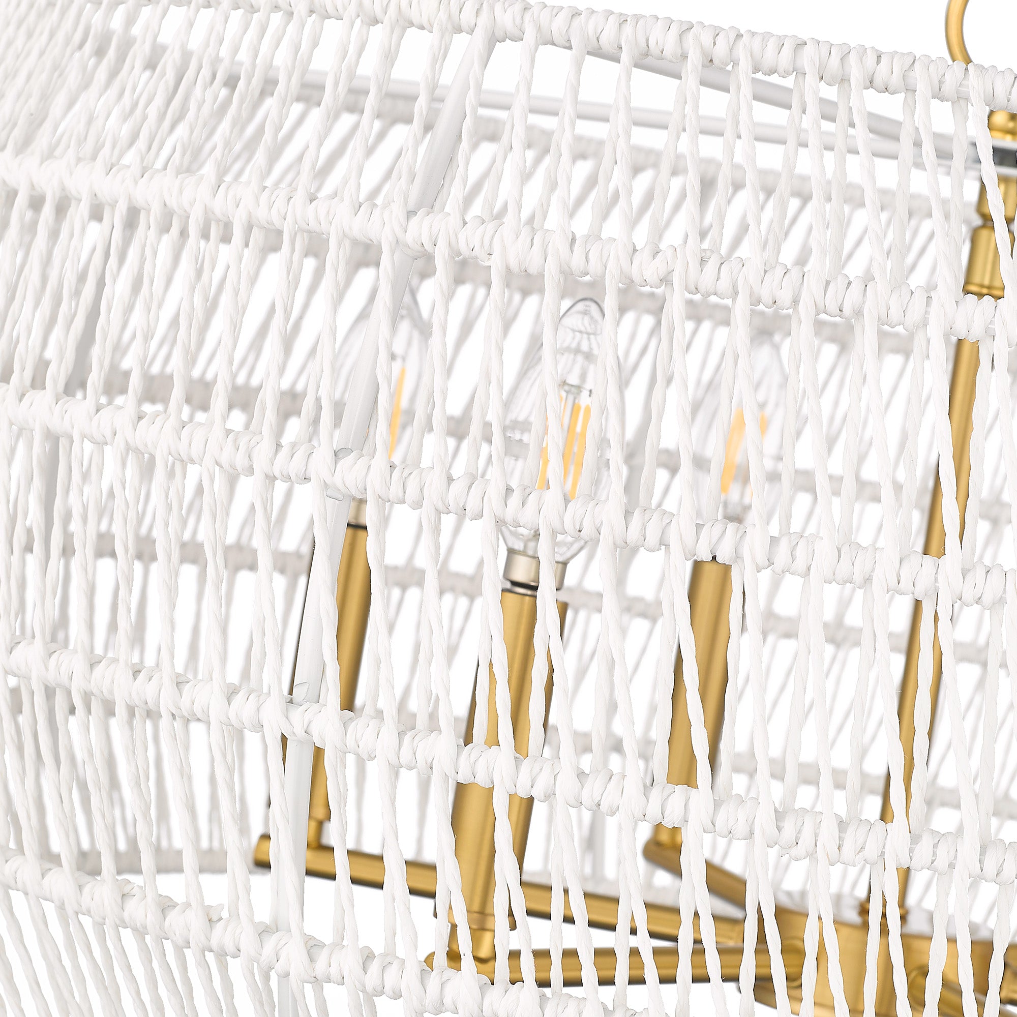 Ellie 6-light Chandelier in Modern Brushed Gold