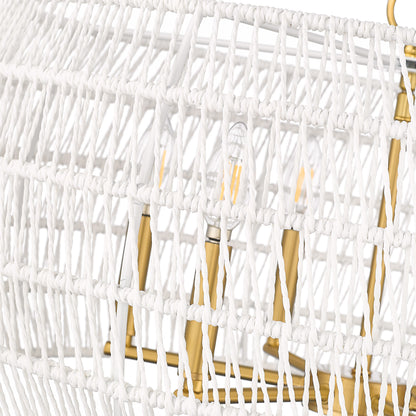 Ellie 6-light Chandelier in Modern Brushed Gold