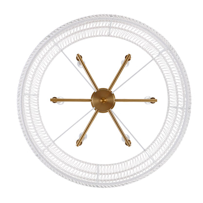 Ellie 6-light Semi-Flush Mount in Modern Brushed Gold