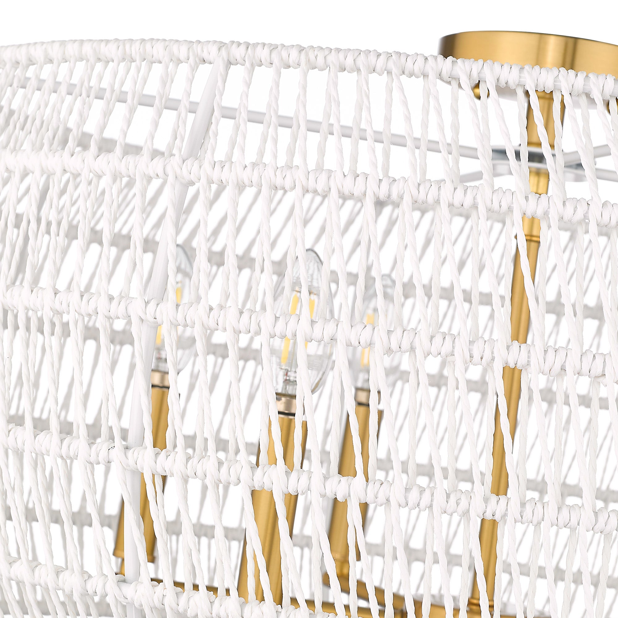 Ellie 6-light Semi-Flush Mount in Modern Brushed Gold