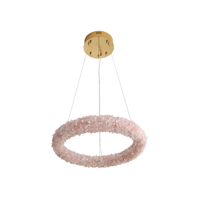 Ziva by Golden Lighting Corallo Integrated LED 22in Chandelier in Coral - - Golden Lighting