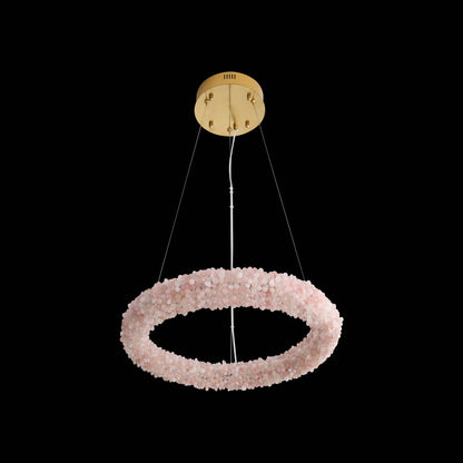 Ziva by Golden Lighting Corallo Integrated LED 22in Chandelier in Coral - - Golden Lighting