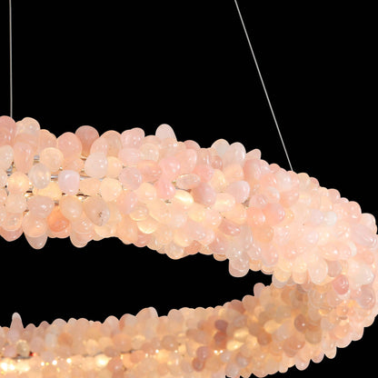 Ziva by Golden Lighting Corallo Integrated LED 22in Chandelier in Coral - - Golden Lighting
