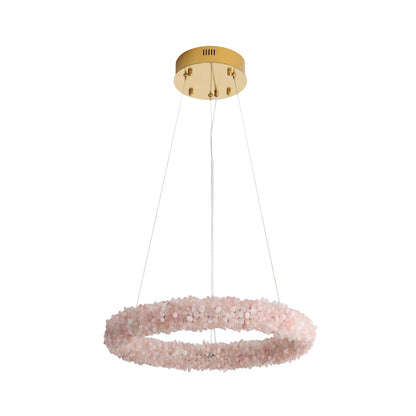 Ziva by Golden Lighting Corallo Integrated LED 22in Chandelier in Coral