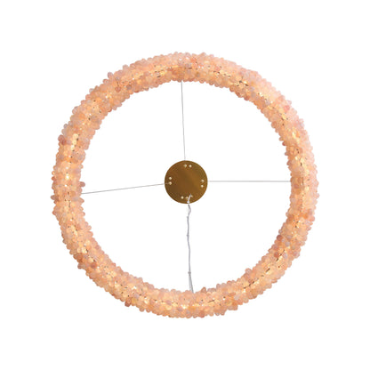 Ziva by Golden Lighting Corallo Integrated LED 30in Chandelier in Coral - - Golden Lighting