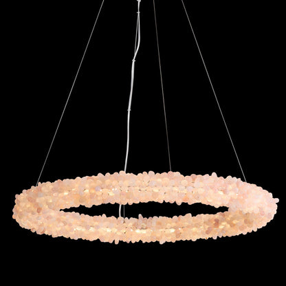 Ziva by Golden Lighting Corallo Integrated LED 30in Chandelier in Coral - - Golden Lighting