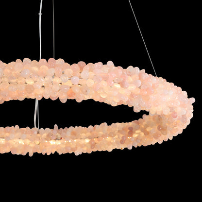 Ziva by Golden Lighting Corallo Integrated LED 30in Chandelier in Coral - - Golden Lighting