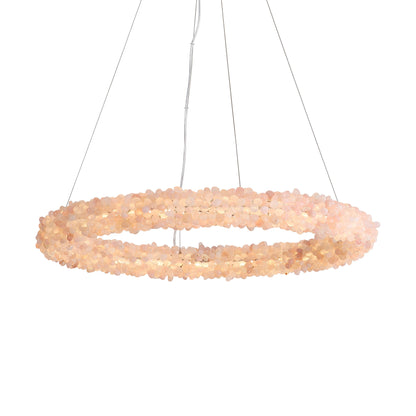 Ziva by Golden Lighting Corallo Integrated LED 30in Chandelier in Coral - - Golden Lighting