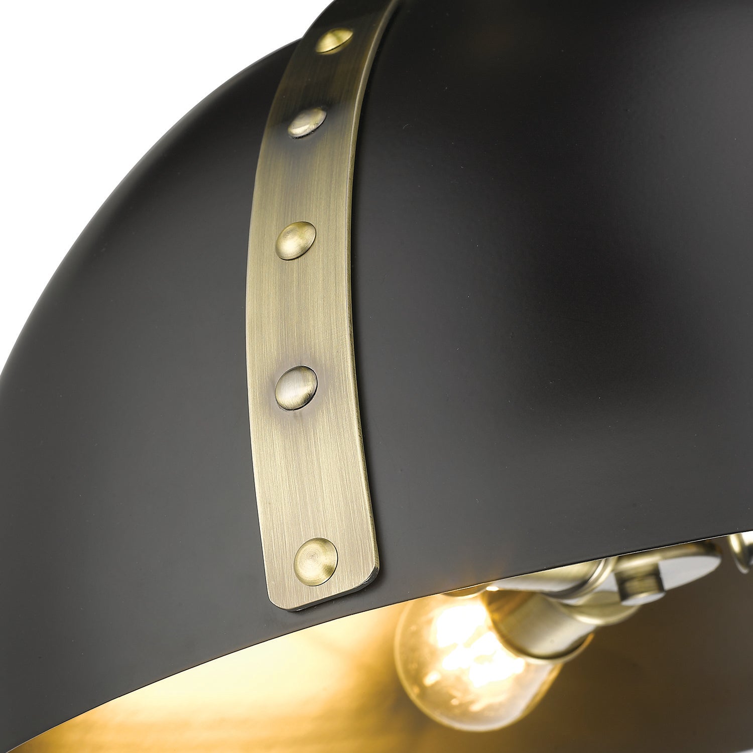 Golden Lighting Aldrich 3-light Pendant in Aged Brass - - Golden Lighting
