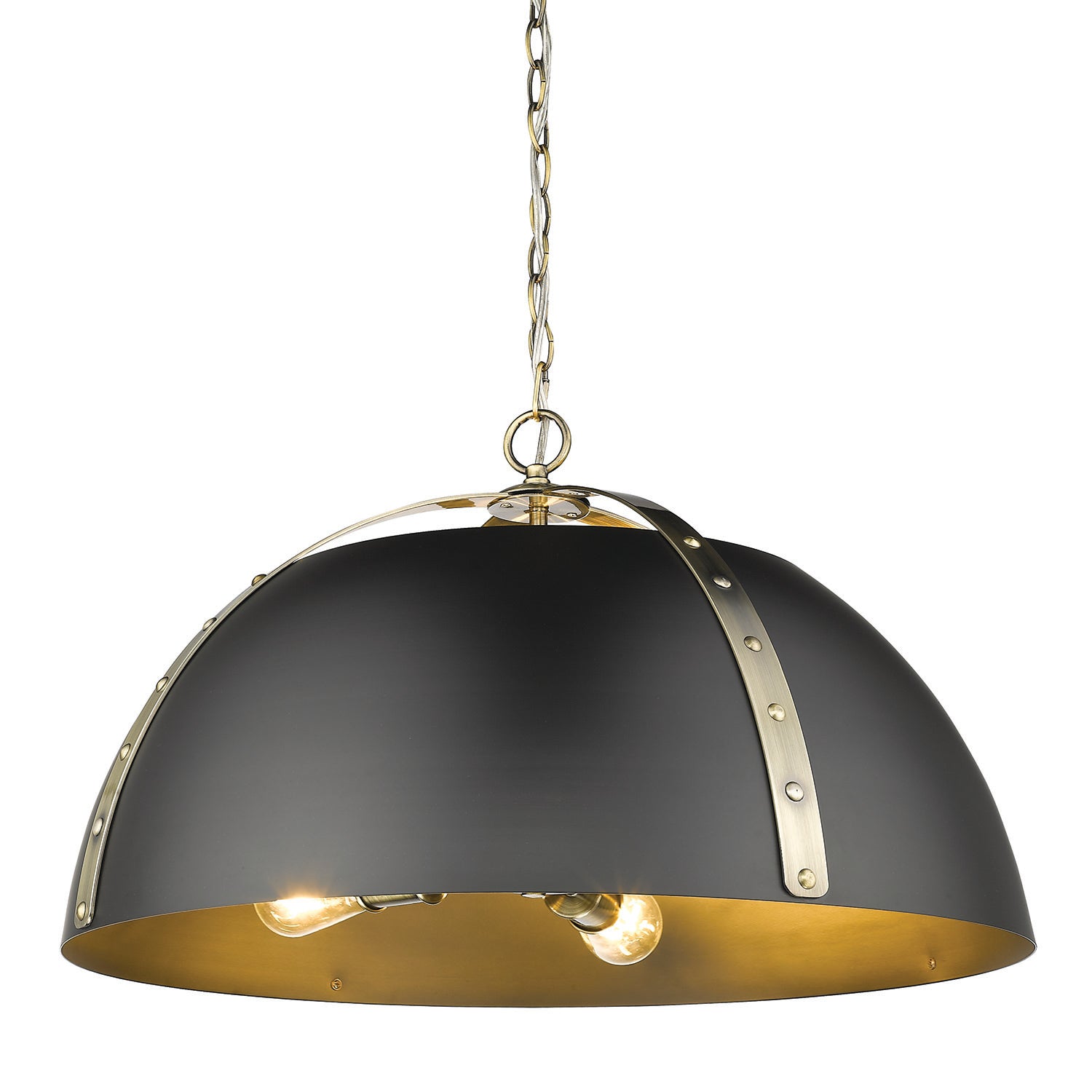 Golden Lighting Aldrich 5-light Chandelier in Aged Brass - - Golden Lighting