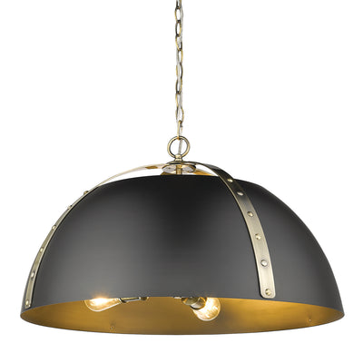 Golden Lighting Aldrich 5-light Chandelier in Aged Brass - - Golden Lighting