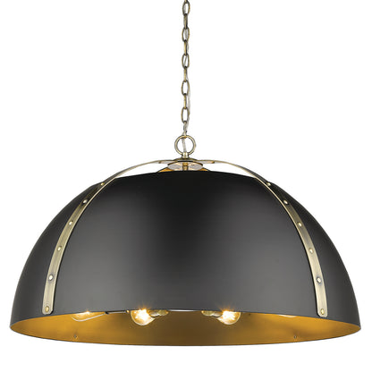 Aldrich AB 8 Light Pendant in Aged Brass - - Golden Lighting