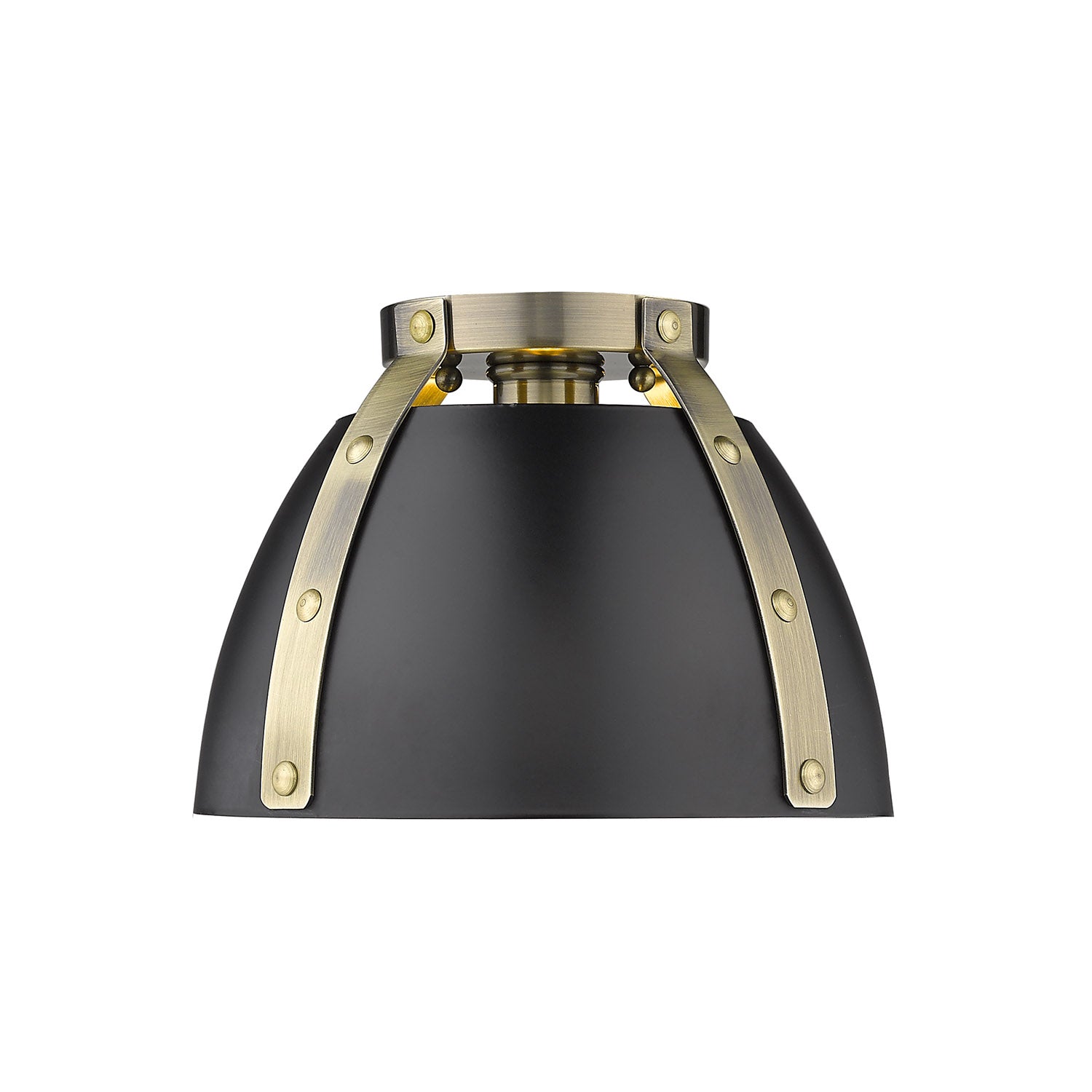 Aldrich 1-light Flush Mount in Aged Brass