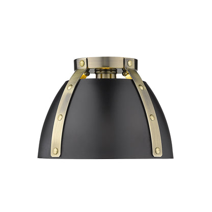 Aldrich 1-light Flush Mount in Aged Brass