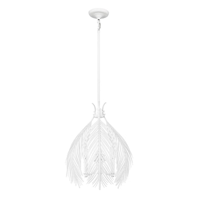 Golden Lighting Cay 3-light Pendant in Matte White - - Golden Lighting