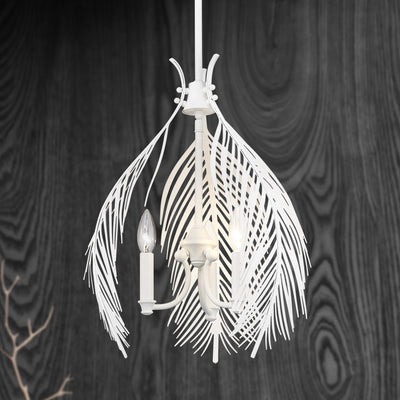 Golden Lighting Cay 3-light Pendant in Matte White - - Golden Lighting