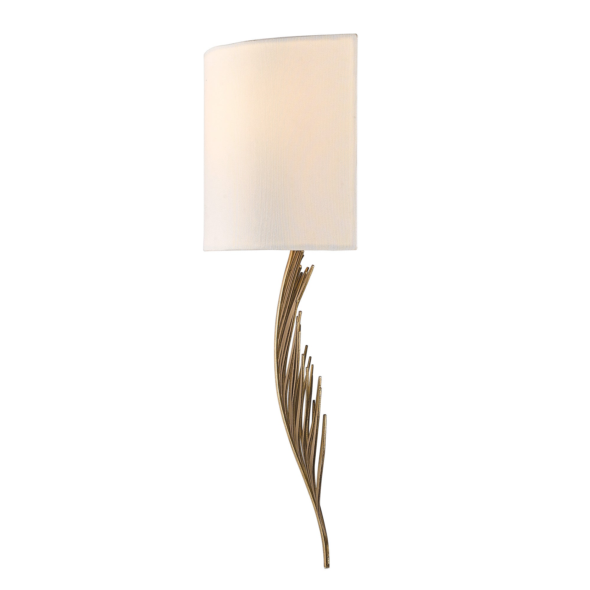 Golden Lighting Cay 2-light Wall Sconce in Vintage Fired Gold - - Golden Lighting