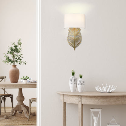 Golden Lighting Cay 2-light Wall Sconce in Vintage Fired Gold - - Golden Lighting