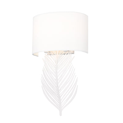 Golden Lighting Cay 2-light Wall Sconce in Matte White - - Golden Lighting