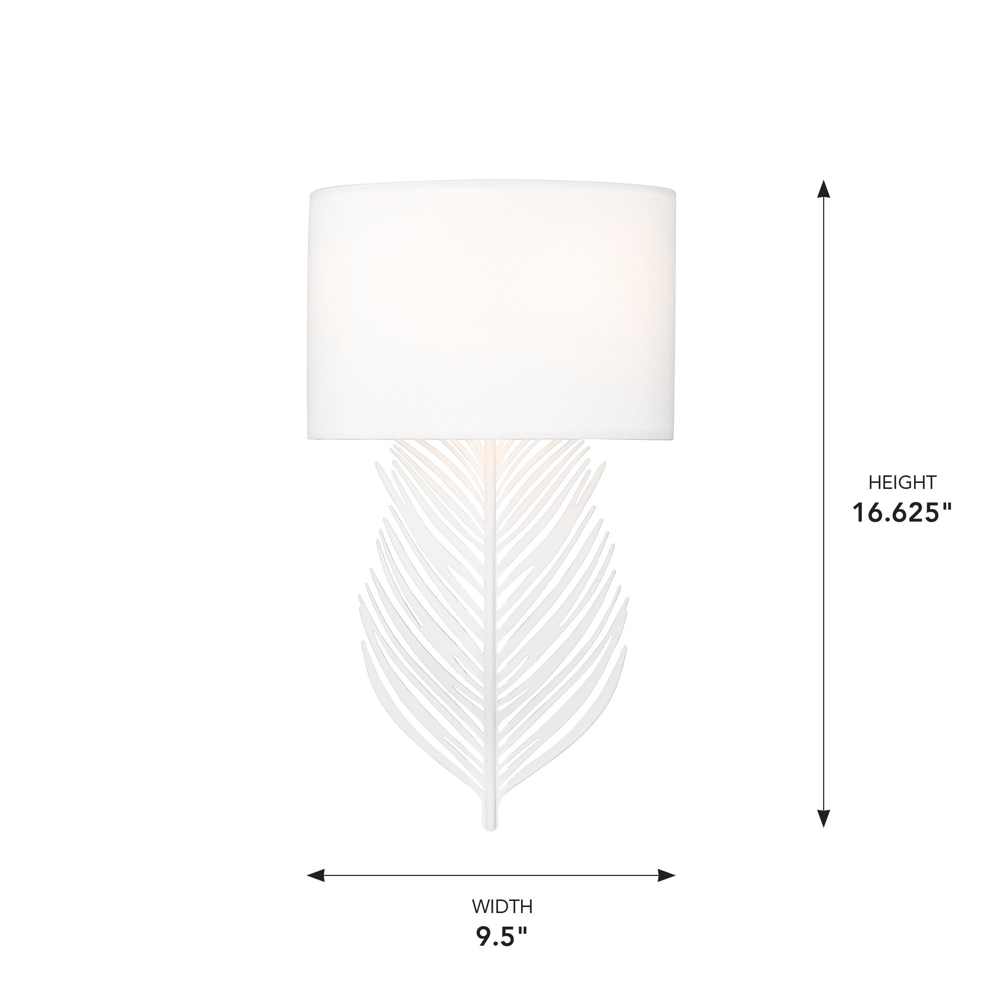 Golden Lighting Cay 2-light Wall Sconce in Matte White - - Golden Lighting