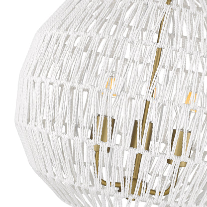 Golden Lighting Florence 3-light Pendant in Brushed Champagne Brass - - Golden Lighting