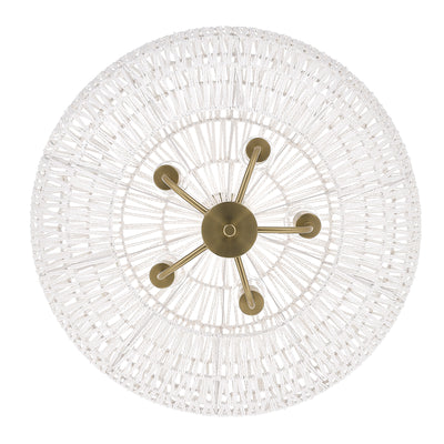 Golden Lighting Florence 5-light Pendant in Brushed Champagne Brass - - Golden Lighting