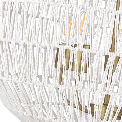 Golden Lighting Florence 5-light Pendant in Brushed Champagne Brass - - Golden Lighting